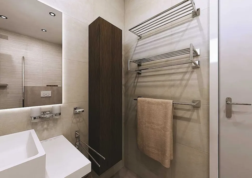 Brillantbad BASA WC-Bürstengarnitur stehend oder hängend Messing Chrom 80x365x80 mm für Bad & WC >> zum Bohren oder Freistehend anwendbar