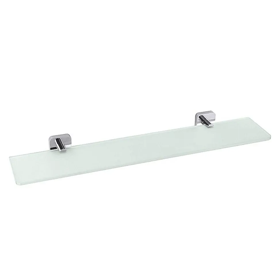 Brillantbad BASI Glasablage Messing Glas Chrom poliert 600x50x132 mm für Bad & WC >> zum Bohren