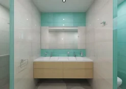 Brillantbad BASI Glasablage Messing Glas Chrom poliert 600x50x132 mm für Bad & WC ><noscript><img width=