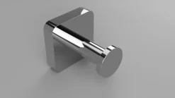 Brillantbad BASI Kleiderhaken Messing Chrom poliert 50x50x57 mm für Bad & Küche >> zum Bohren