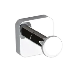 Brillantbad BASI Kleiderhaken Messing Chrom poliert 50x50x57 mm für Bad & Küche ><noscript><img width=