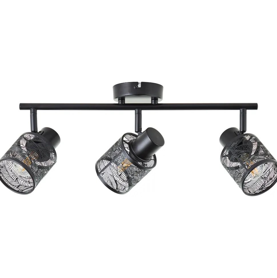 Brilliant Bano Spotrohr 3flg schwarz matt, Metall, 3x D45, E14, 40 W