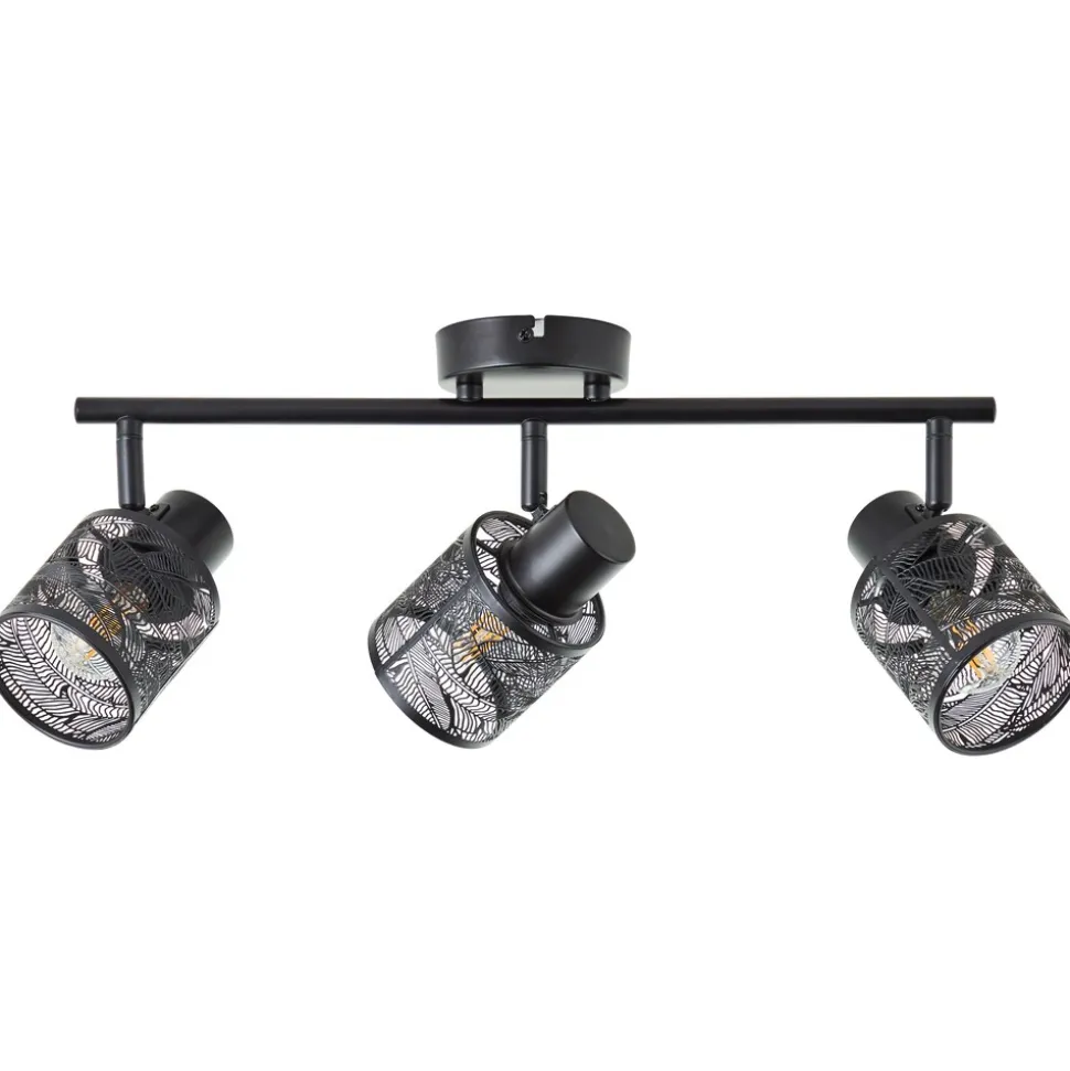 Brilliant Bano Spotrohr 3flg schwarz matt, Metall, 3x D45, E14, 40 W
