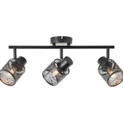 Brilliant Bano Spotrohr 3flg schwarz matt, Metall, 3x D45, E14, 40 W