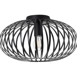 BRILLIANT Bremen Deckenleuchte 40cm schwarz | 1x A60, E27, 40W, geeignet für Normallampen (nicht enthalten)