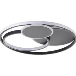 BRILLIANT Ø 50 cm, 5200 lm, 3000-6500 K, dimmbar, Fernbedienung, schwarz Ø 50 cm, 5200 lm, 3000-6500 K, dimmbar, Fernbedienung, schwarz