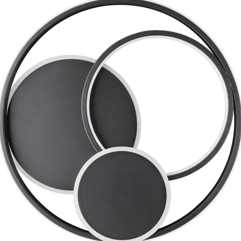 BRILLIANT Ø 50 cm, 5200 lm, 3000-6500 K, dimmbar, Fernbedienung, schwarz Ø 50 cm, 5200 lm, 3000-6500 K, dimmbar, Fernbedienung, schwarz