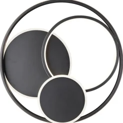 BRILLIANT Ø 50 cm, 5200 lm, 3000-6500 K, dimmbar, Fernbedienung, schwarz Ø 50 cm, 5200 lm, 3000-6500 K, dimmbar, Fernbedienung, schwarz