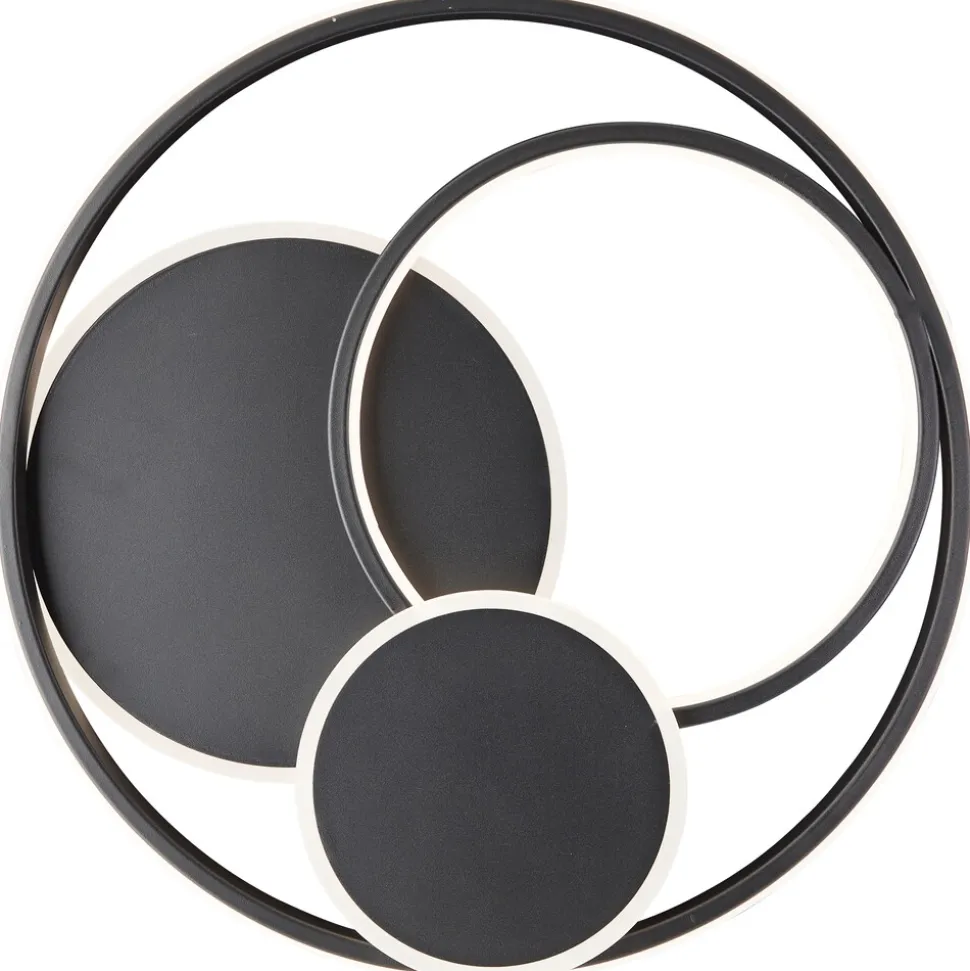 BRILLIANT Ø 50 cm, 5200 lm, 3000-6500 K, dimmbar, Fernbedienung, schwarz Ø 50 cm, 5200 lm, 3000-6500 K, dimmbar, Fernbedienung, schwarz