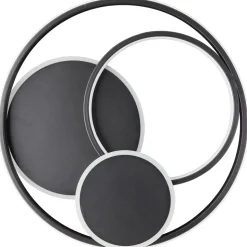 BRILLIANT Ø 50 cm, 5200 lm, 3000-6500 K, dimmbar, Fernbedienung, schwarz Ø 50 cm, 5200 lm, 3000-6500 K, dimmbar, Fernbedienung, schwarz