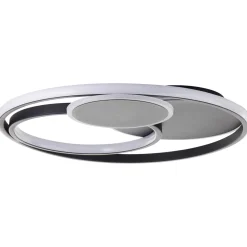 BRILLIANT Ø 50 cm, 5200 lm, 3000-6500 K, dimmbar, Fernbedienung, schwarz Ø 50 cm, 5200 lm, 3000-6500 K, dimmbar, Fernbedienung, schwarz