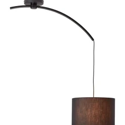 BRILLIANT Daria Pendelleuchte mit Auslegearm schwarz Innenleuchten,Pendelleuchten | 1x A60, E27, 40W, geeignet für Normallampen (nicht enthalten) | In der Höhe einstellbar / Kabel kürzbar