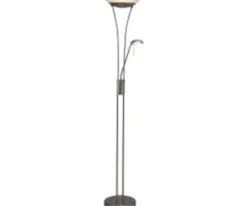 Brilliant Finn LED Deckenfluter mit Lesearm dimmbar warmweiß