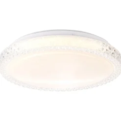 BRILLIANT Lampe Badria LED Wand- und Deckenleuchte 30cm weiß | 1x 12W LED integriert, (800lm, 3000K) | IP-Schutzart: 44 - spritzwassergeschützt