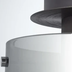 BRILLIANT Lampe Beth Deckenleuchte 20cm Kaffee/rauchglas | 1x A60, E27, 60W, g.f. Normallampen n. ent. | Für LED-Leuchtmittel geeignet | Dimmbar bei Verwendung geeigneter Leuchtmittel