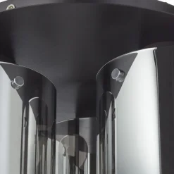 BRILLIANT Lampe Beth Deckenleuchte 35cm schwarz/rauchglas | 3x A60, E27, 60W, g.f. Normallampen n. ent. | Für LED-Leuchtmittel geeignet | Dimmbar bei Verwendung geeigneter Leuchtmittel