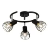 BRILLIANT Lampe Blacky Spotspirale 3flg schwarz | 3x D45, E14, 40W, geeignet für Tropfenlampen (nicht enthalten) | Für LED-Leuchtmittel geeignet