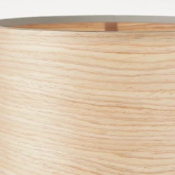 BRILLIANT Lampe, Romm Tischleuchte holz hell/schwarz, 1x A60, E27, 52W, Mit Schnurzwischenschalter