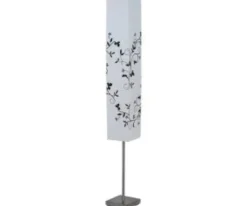 Brilliant Nerva Stehleuchte E14 Papier-Optik Fußschalter