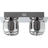 BRILLIANT Rafa LED Deckenleuchte 4flg chrom/rauchglas Innenleuchten,Deckenleuchten,-dekorativ | 4x 5.5W LED integriert, (Lichtstrom: 535lm, Lichtfarbe: 3000K) | Energiesparend und langlebig durch LED-