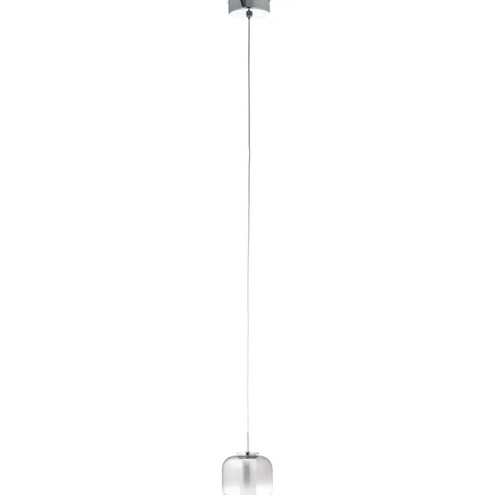 BRILLIANT Rafa LED Pendelleuchte 1flg chrom/rauchglas Innenleuchten,Pendelleuchten | 1x 7W LED integriert, (Lichtstrom: 437lm, Lichtfarbe: 3000K) | In der Höhe einstellbar / Kabel kürzbar