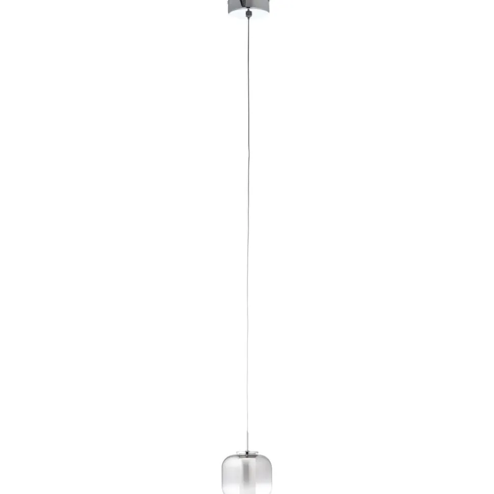 BRILLIANT Rafa LED Pendelleuchte 1flg chrom/rauchglas Innenleuchten,Pendelleuchten | 1x 7W LED integriert, (Lichtstrom: 437lm, Lichtfarbe: 3000K) | In der Höhe einstellbar / Kabel kürzbar