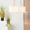 BRILLIANT Sailor Pendelleuchte, 2-flammig natur/weiß Innenleuchten,Pendelleuchten,-Balken | 2x A60, E27, 40W, geeignet für Normallampen (nicht enthalten) | Für LED-Leuchtmittel geeignet