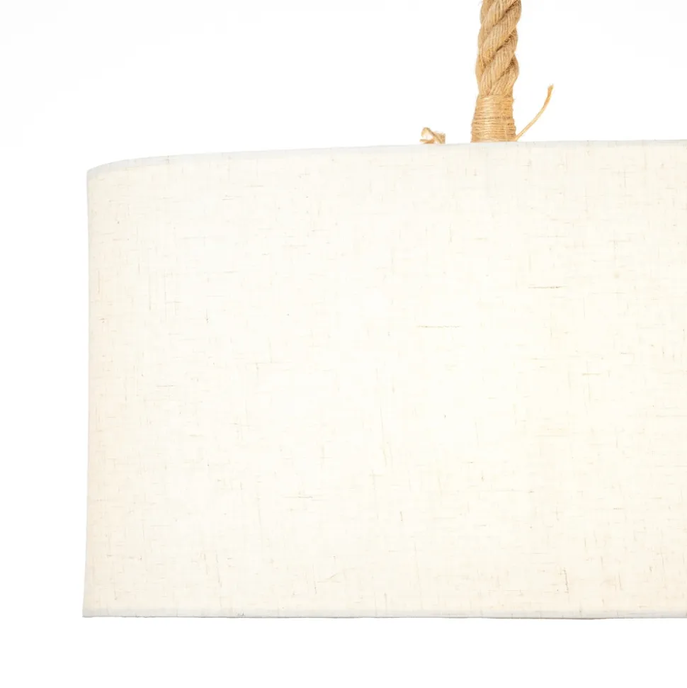 BRILLIANT Sailor Pendelleuchte, 2-flammig natur/weiß Innenleuchten,Pendelleuchten,-Balken | 2x A60, E27, 40W, geeignet für Normallampen (nicht enthalten) | Für LED-Leuchtmittel geeignet