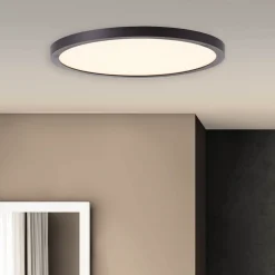 BRILLIANT Tuco LED Deckenaufbau-Paneel 25cm schwarz/weiß | 1x LED integriert, 16W LED integriert, (Lichtstrom: 2100lm, Lichtfarbe: 2700K)