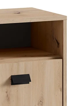 byLIVING Badezimmer Kommode WELLNESS, Breite 80,5 cm, Artisan Eiche/schwarz