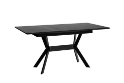 byLIVING Esstisch BREMEN, Breite 160 cm, mit Auszug 200 cm, schwarz