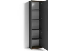 byLIVING Garderobe JAKOB, Breite 49 cm, Old Wood/anthrazit, Spiegeltür