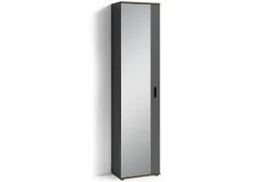byLIVING Garderobe JAKOB, Breite 49 cm, Old Wood/anthrazit, Spiegeltür