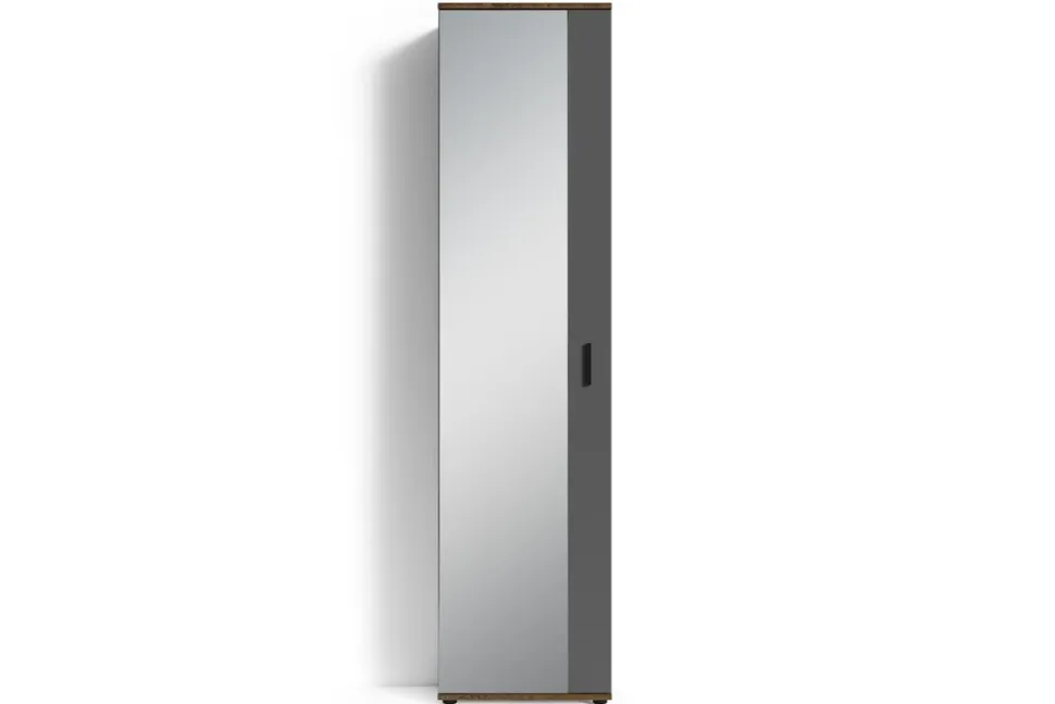 byLIVING Garderobe JAKOB, Breite 49 cm, Old Wood/anthrazit, Spiegeltür