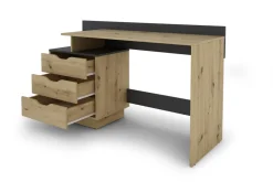 byLIVING Schreibtisch BELFAST, Breite 138 cm, Artisan Eiche/anthrazit