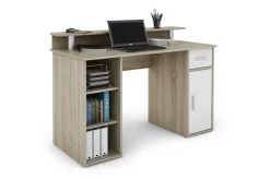byLIVING Schreibtisch DIEGO, Breite 120 cm, Artisan Eiche (Eiche-Optik)/weiß