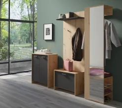 byLIVING Wandpaneel BEN, Breite 60 cm, Artisan Eiche (Eiche-Optik)/anthrazit