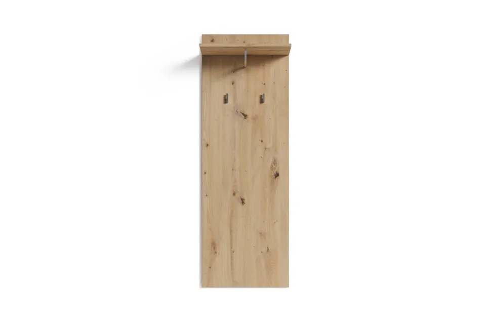 byLIVING Wandpaneel JAKOB, Breite 48 cm, Artisan Eiche, 2 Haken und Regal