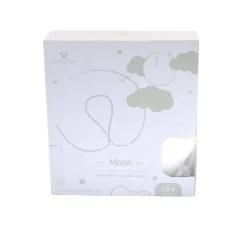 Cangaroo Kinder-Reisekissen Moon 23,5x20cm Nackenkissen Reißverschluss abnehmbar weiß