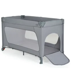 Cangaroo Reiselaufstall One Touch Räder Seiteneingang Matratze klappbar Tasche grau