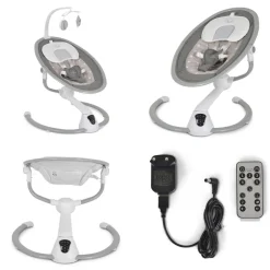 Cangaroo Swing Cloud Babywippe Musik Timer Mobile Schwingfunktion Fernbedienung beige Sterne
