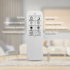 CCT LED Wand- und Deckenleuchte,chrom-alu, LED/40W