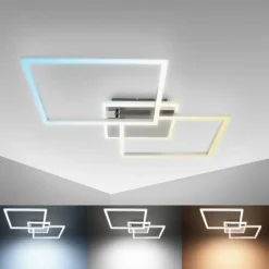 CCT LED Wand- und Deckenleuchte,chrom-alu, LED/40W