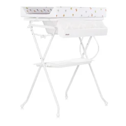 Chipolino Babywanne Wickeltisch 2 in 1 Aqua Zubehörfach klappbar Ständer Stopfen bunt