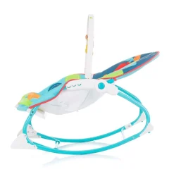 Chipolino Babywippe Enjoy, Stuhl, Schaukelfunktion, Musikfunktion, Spielbogen blau