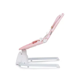 Chipolino Babywippe Oasis Fernbedienung, Timer, Moskitonetz, Gurt, Plüschtiere pink