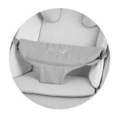 Chipolino Babywippe Senso Holzoptik Spielbogen Kopfstütze 3-Punkt-Gurt faltbar grün