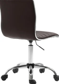 CLP Arbeitshocker höhenverstellbar Alamosa, ergonomischer Rollhocker mit Rückenlehne, Kunstlederbezug, drehbar Ideal für Büro & Praxis