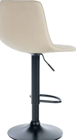 CLP 2er Set Barhocker Lex Kunstleder I Höhenverstellbare Thekenhocker Mit Kunstlederbezug I Drehbare Tresenstühle Mit Metallgestell