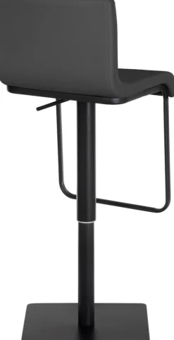 CLP 2er Set Barhocker mit Lehne Limon, Barstühle mit Kunstlederbezügen höhenverstellbar drehbar, Tresenstühle bis 240 kg belastbar